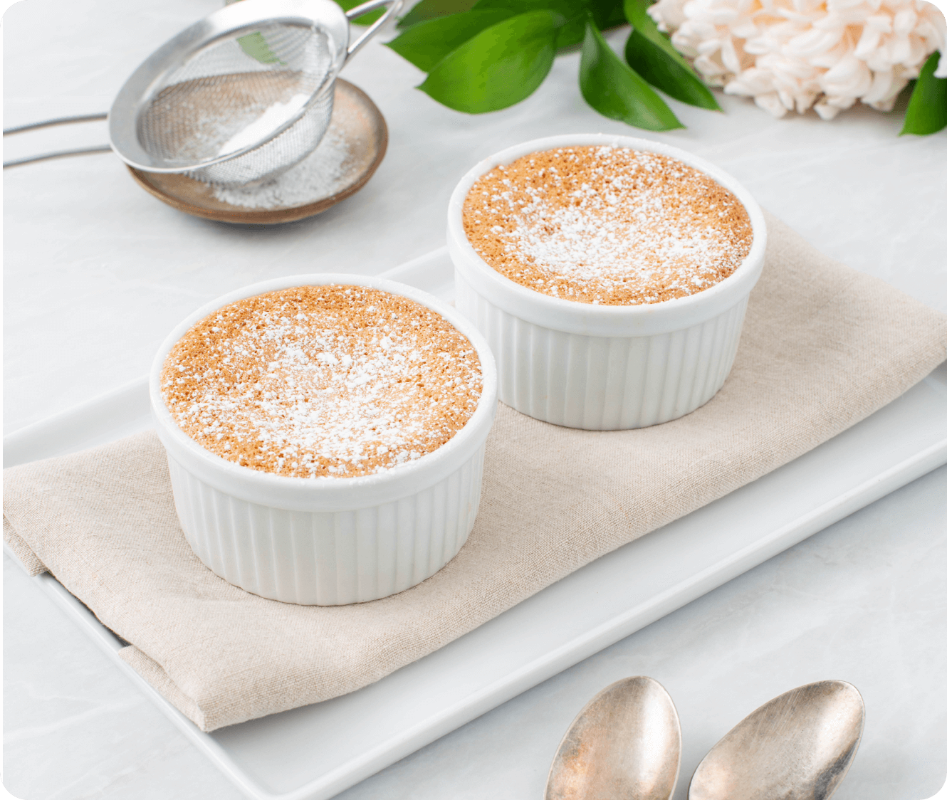Baked Almond Fruit Pudding