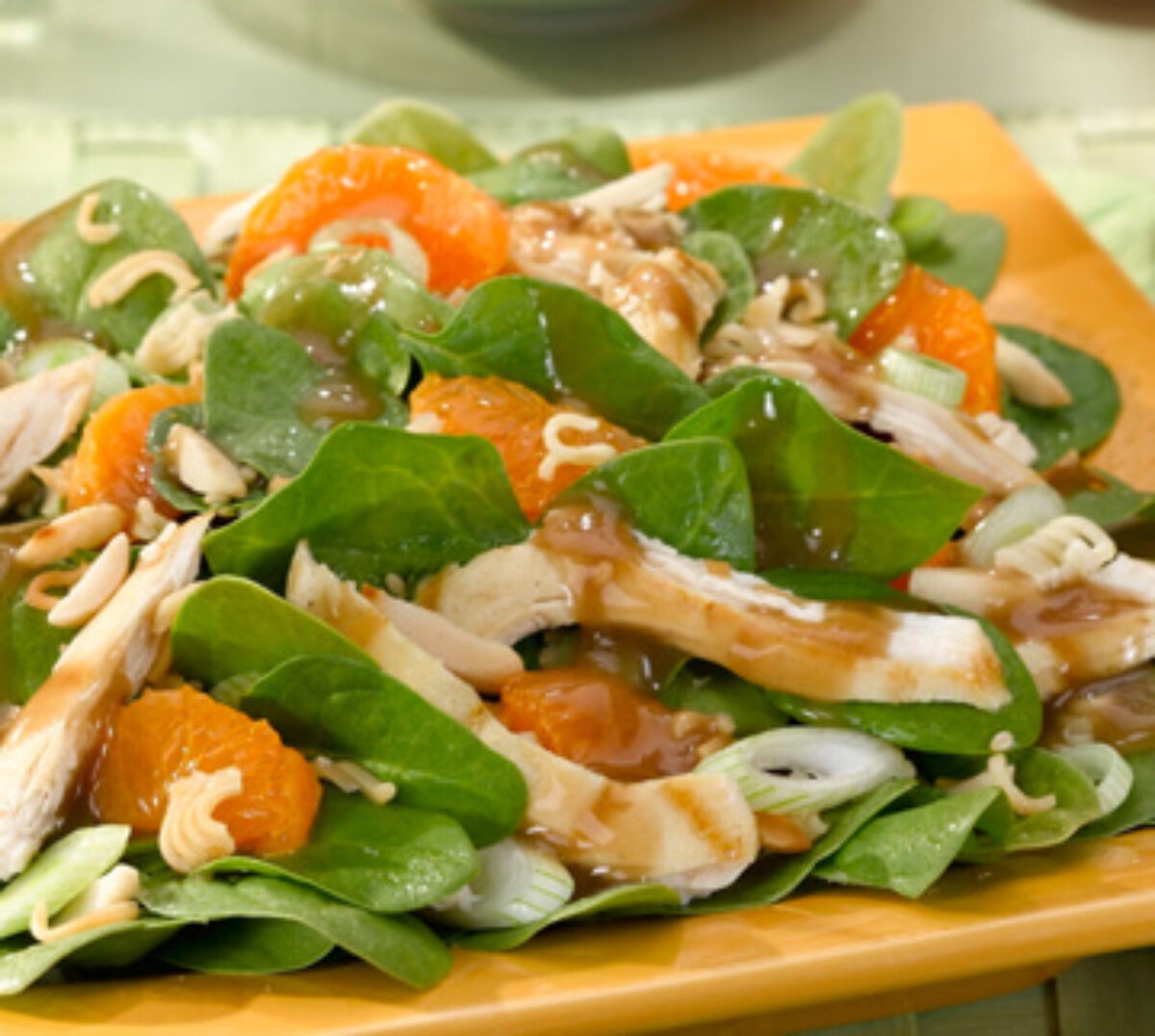 asian spinach salad dressing