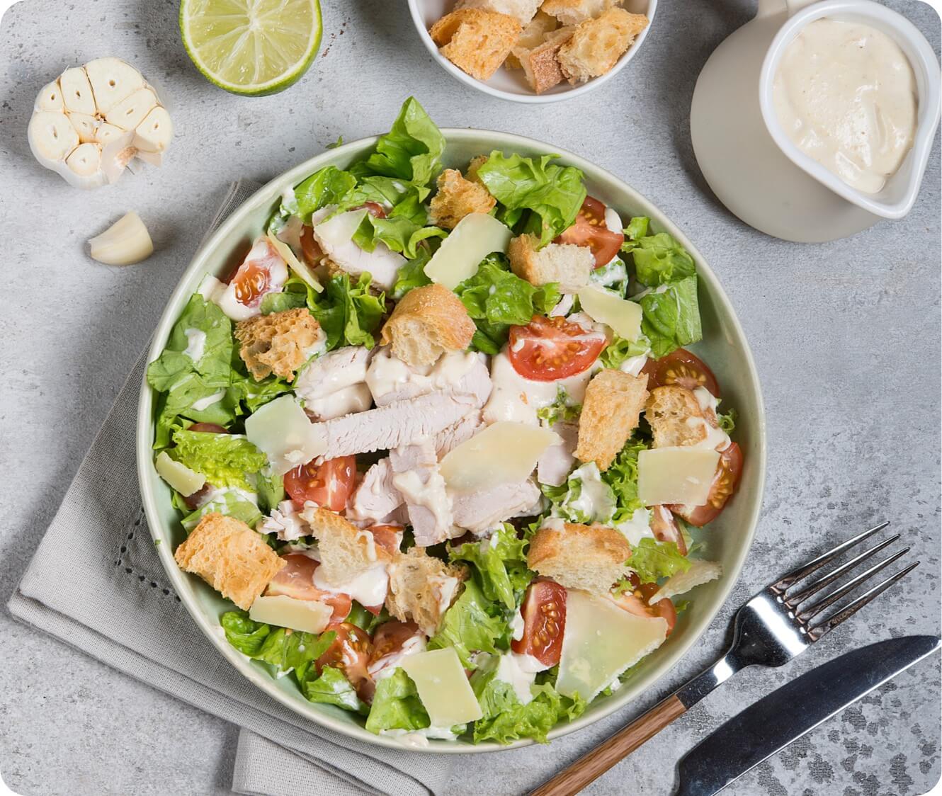 Paul's Caesar Salad with Croutons
