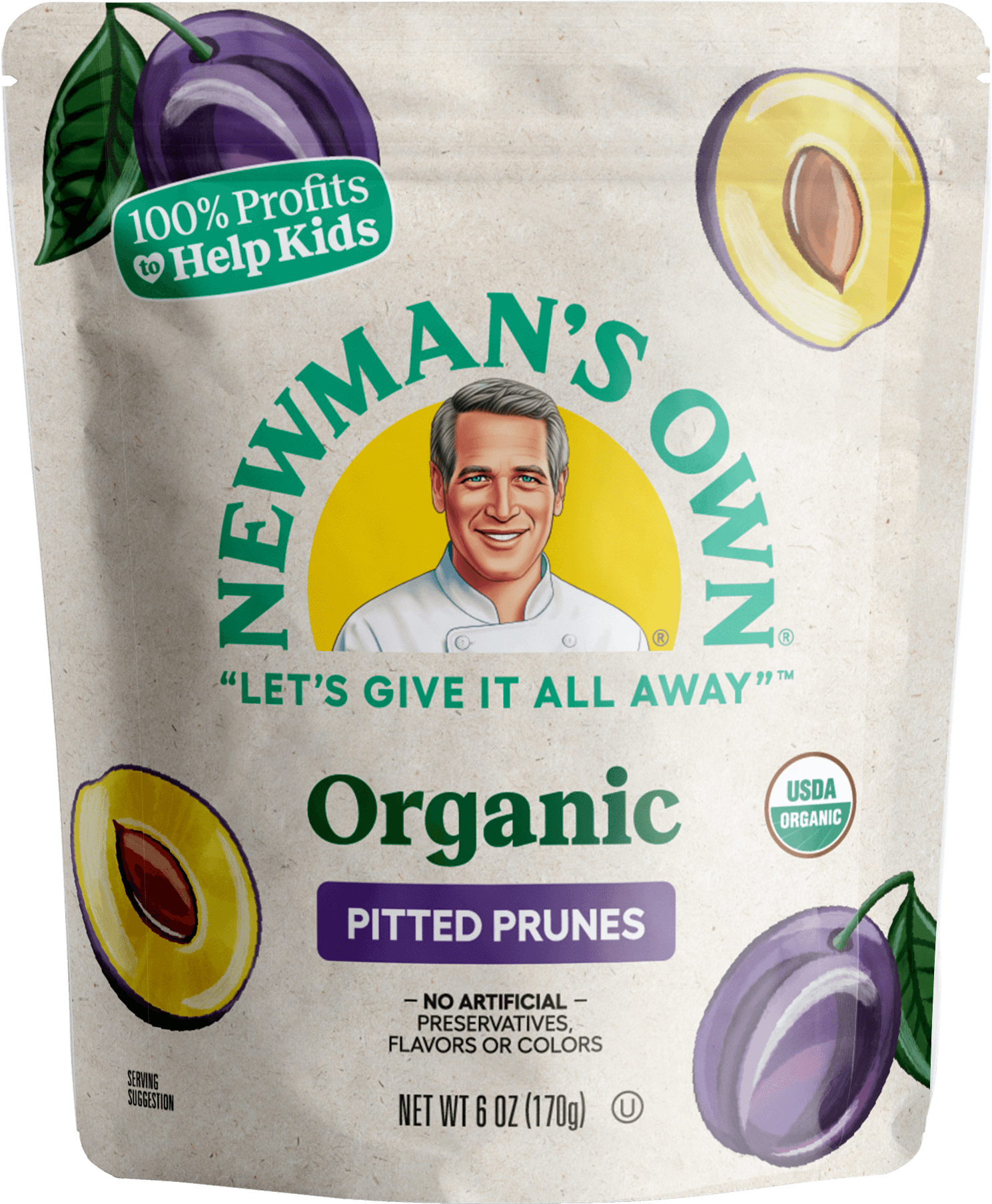 Organic Pitted Prunes Newmans Own