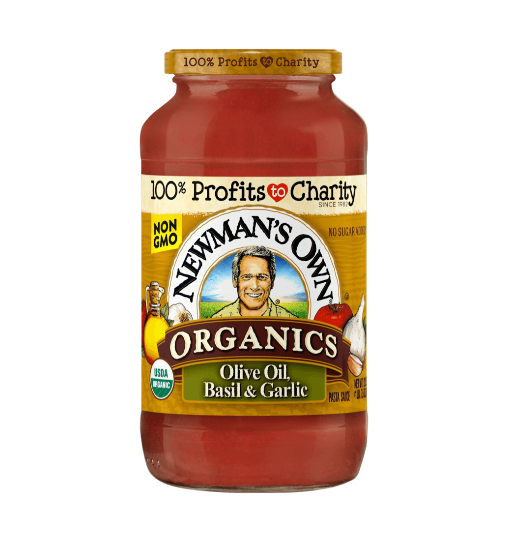 Newman's Own Organic Olive Oil, Basil & Garlic pasta sauce