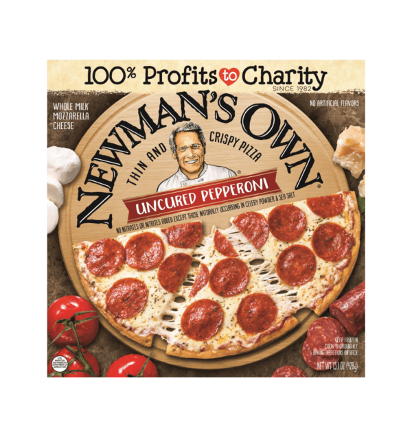 Newman's Own Thin & Crispy Uncured Pepperoni pizza