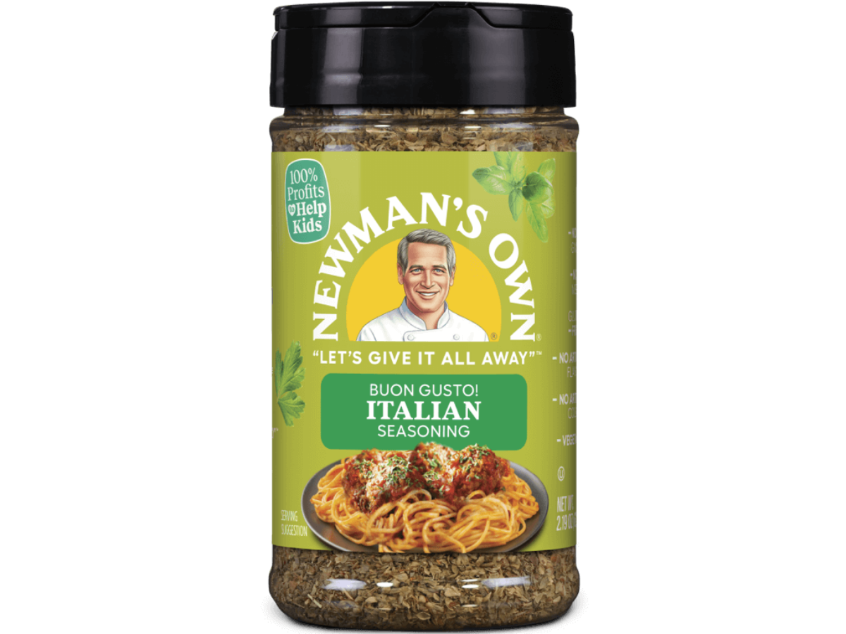 Newman 's Own Buon Gusto! Condimento italiano; especias perfectas para  cocinar pan italiano, pizza, ensaladas y pollo, sin MSG, sin gluten, sin  OMG