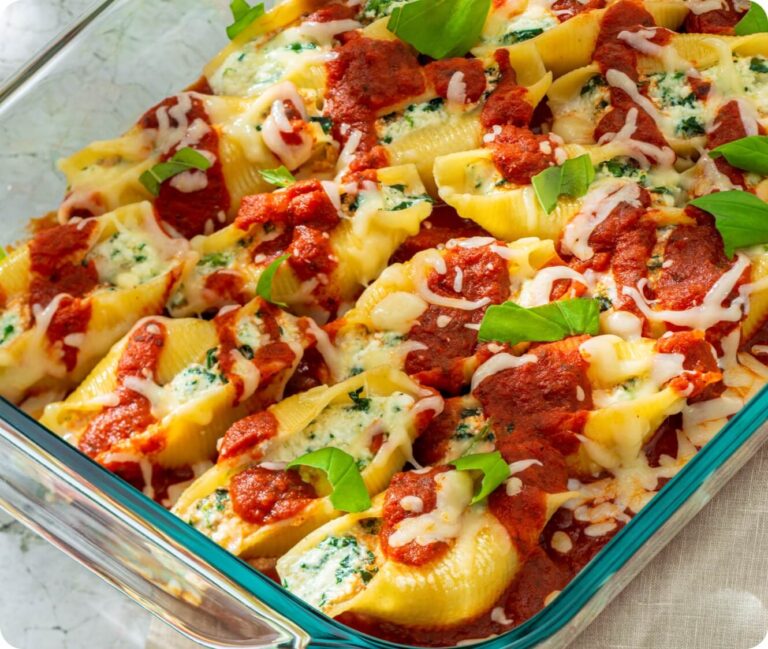 Cheesy SpinachRicotta Stuffed Shells Newman's Own