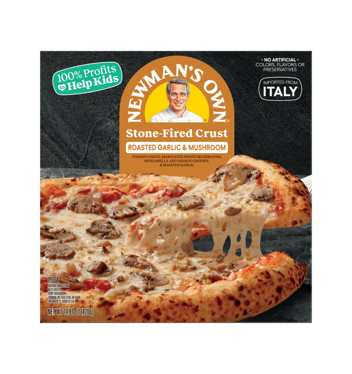 Newman's Own Stone-Fired Crust Roasted Garlic & Mushroom Pizza