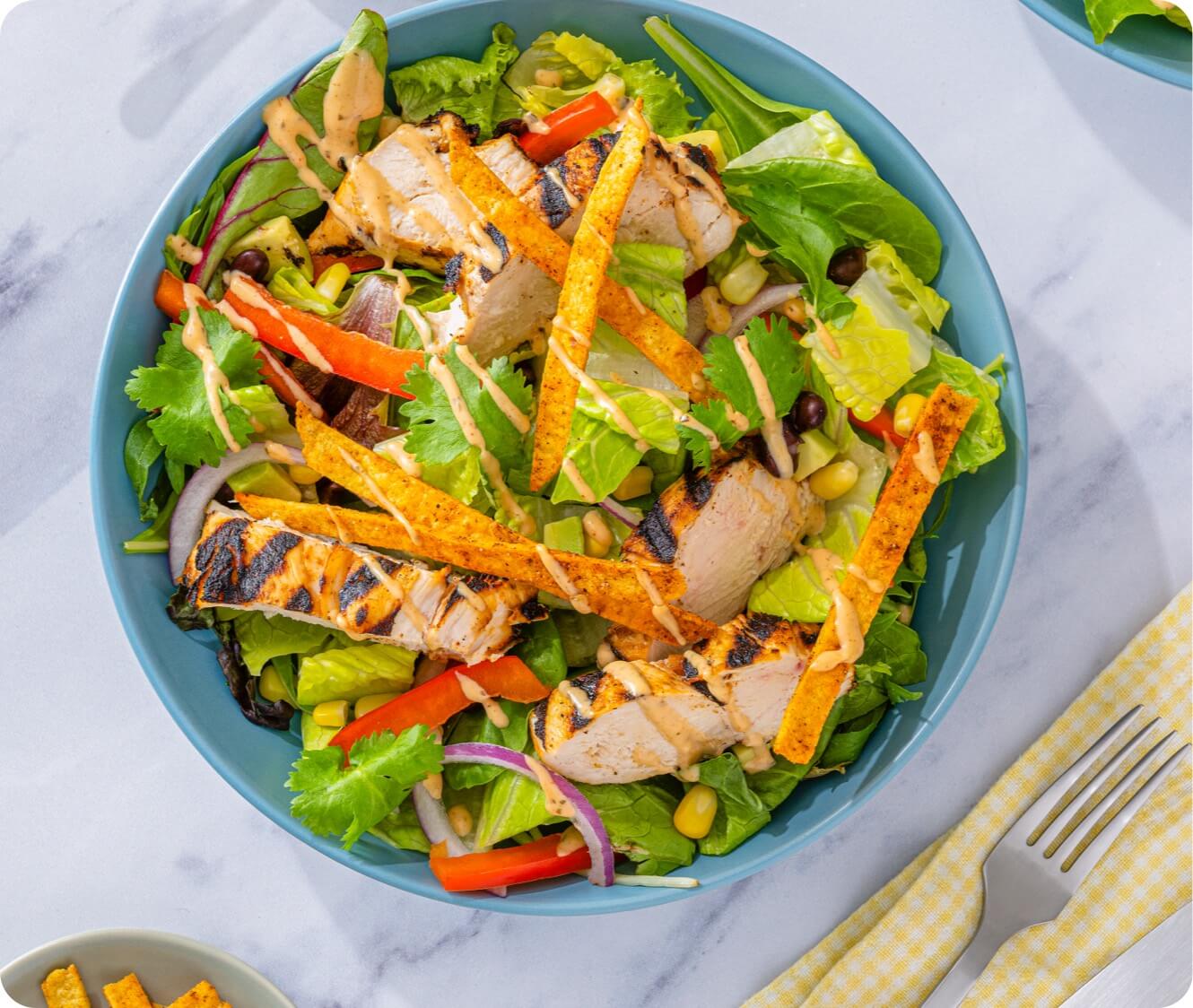 Southwest Chicken Crunch Salad