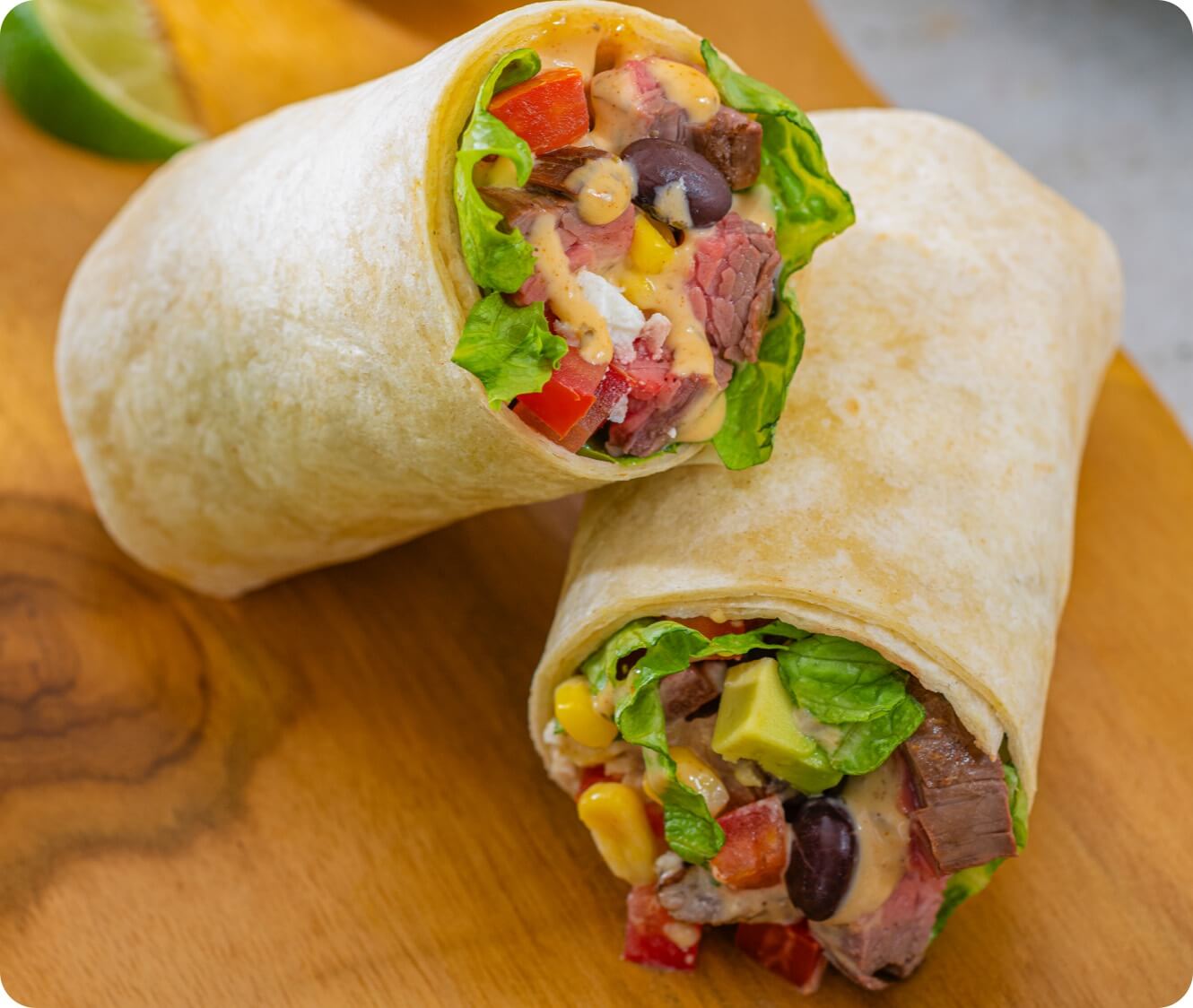 Southwest Style Steak Wrap