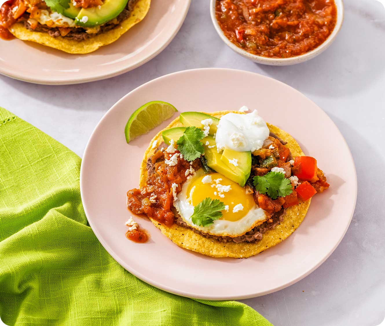 Huevos Rancheros en Tostadas