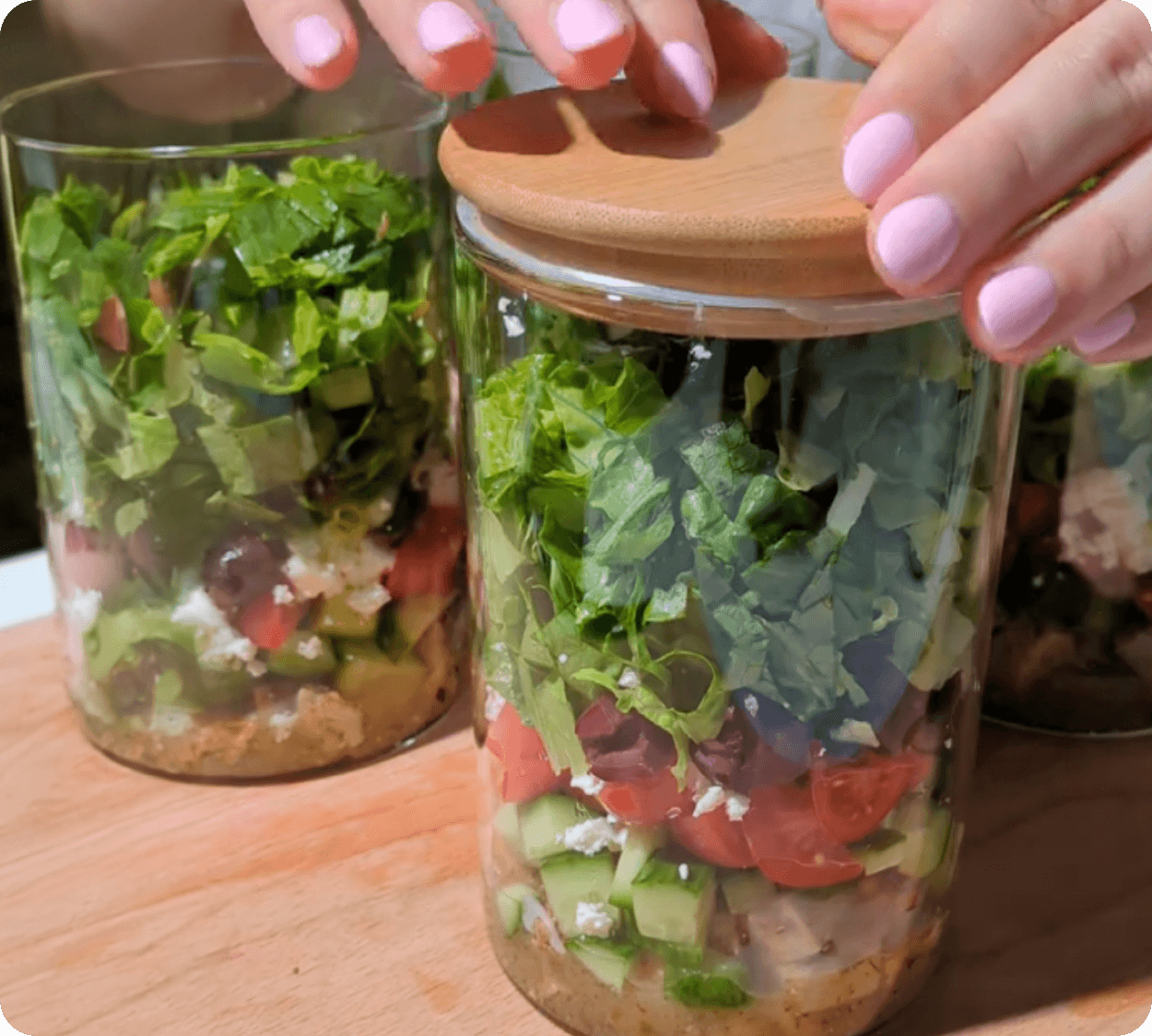 Greek Salad Jar